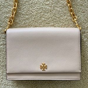 Tory Burch Georgia Pebbled Combo Crossbody